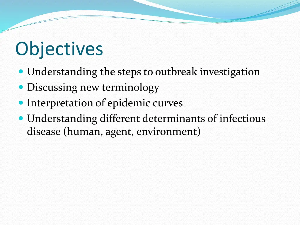 objectives