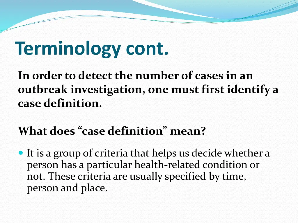 terminology cont 1