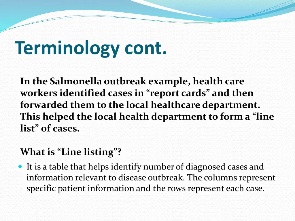 terminology cont 2