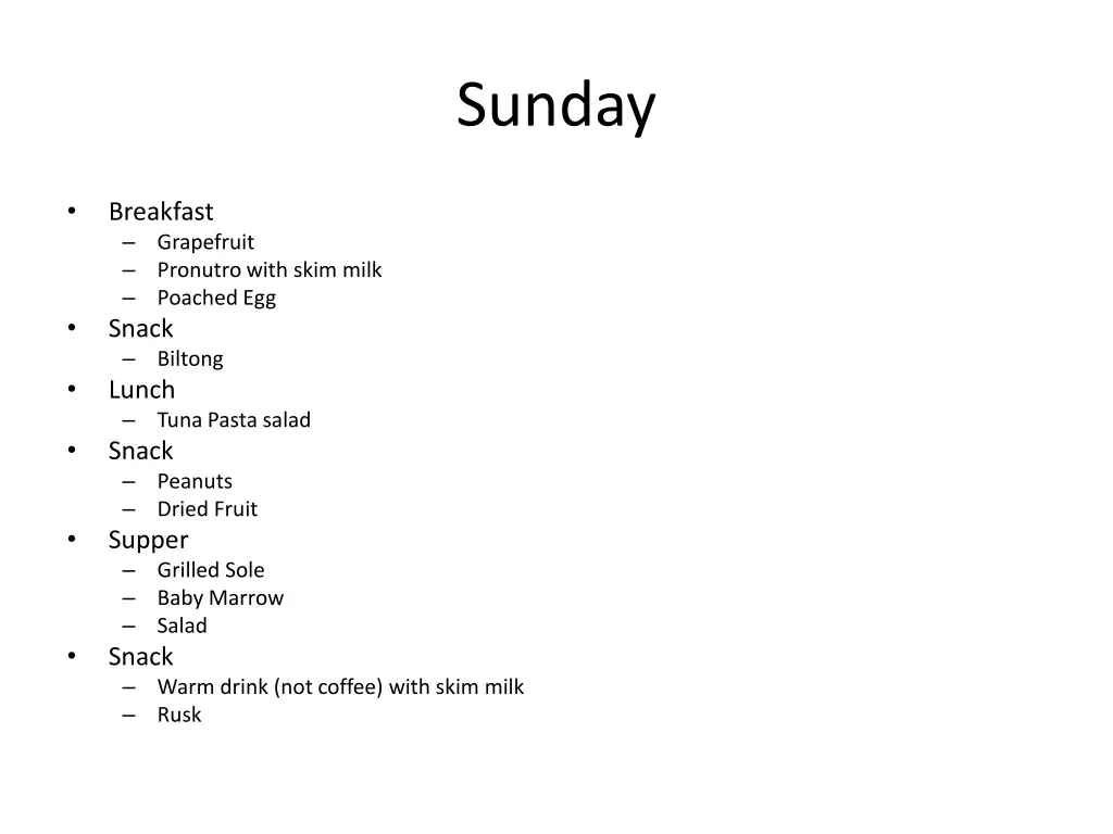 sunday