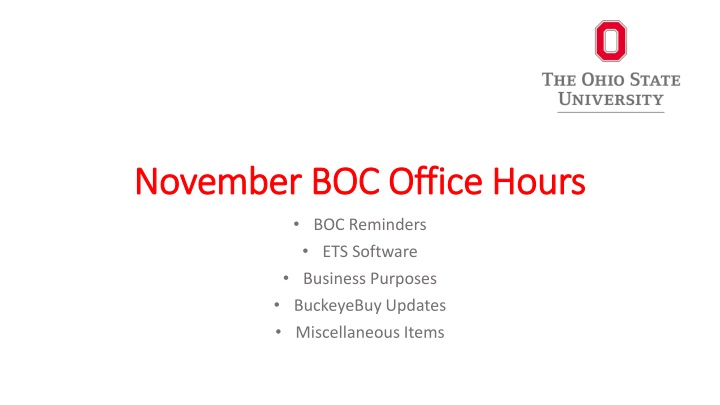 november boc office hours november boc office
