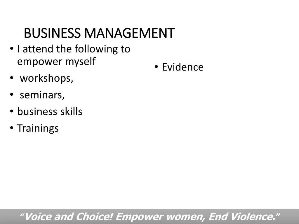 business management business management i attend