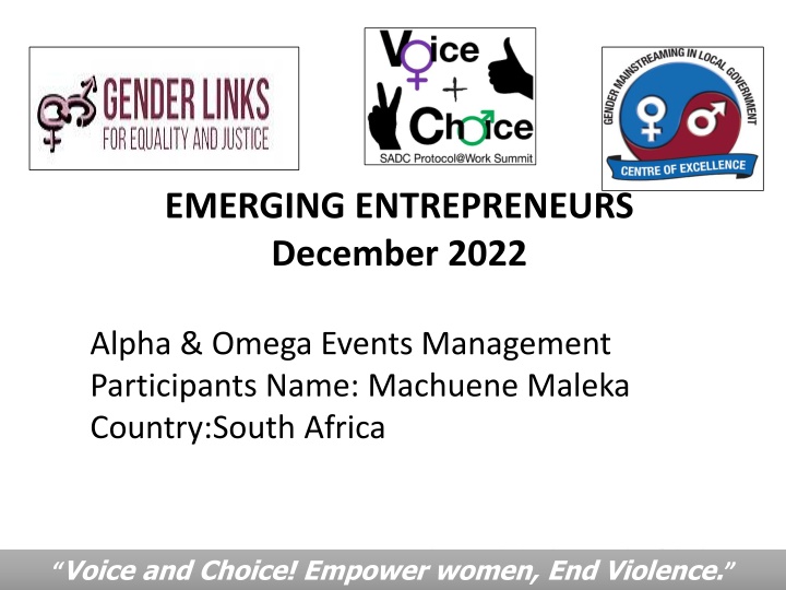 emerging entrepreneurs december 2022