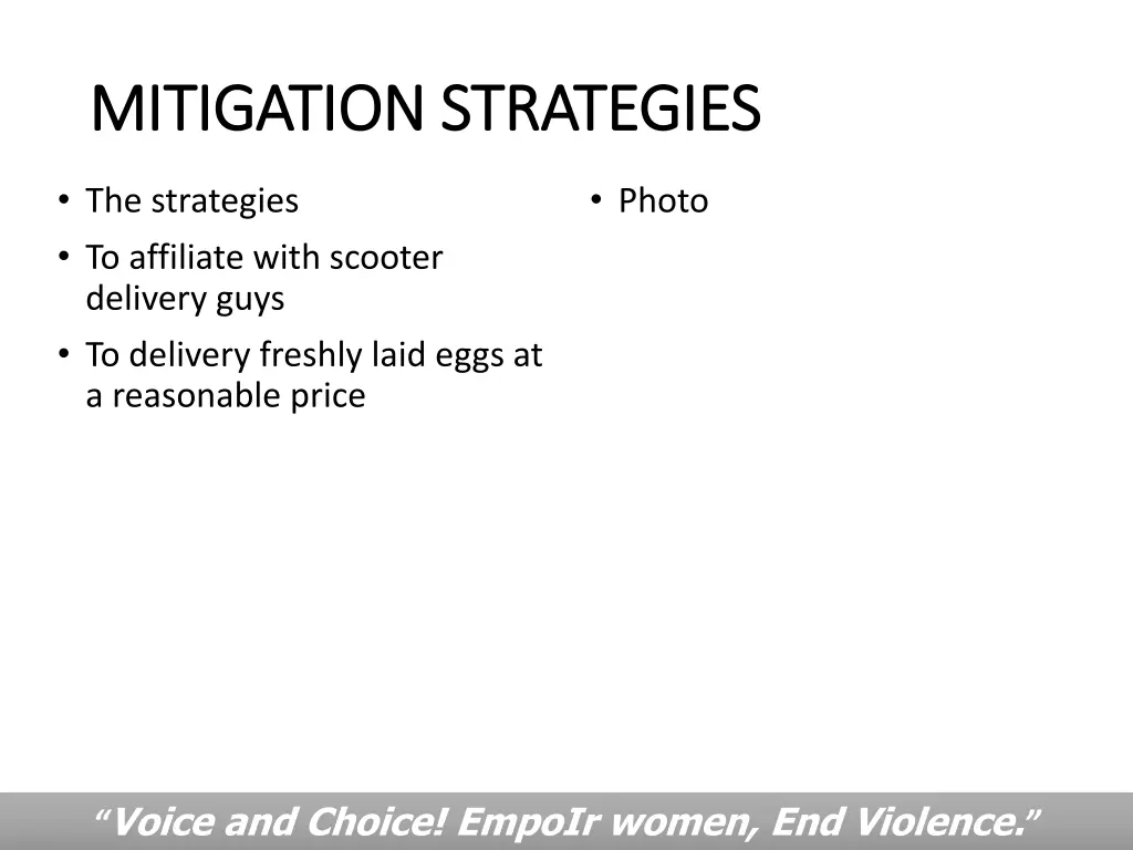 mitigation strategies mitigation strategies