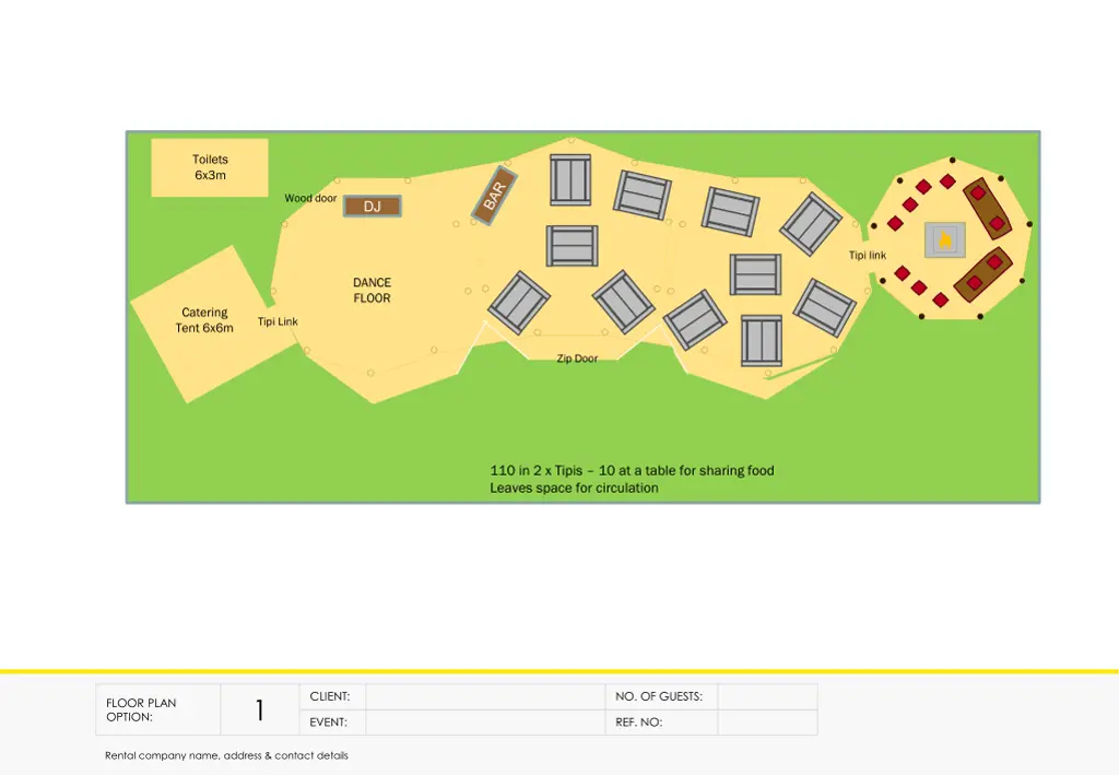 toilets 6x3m 1