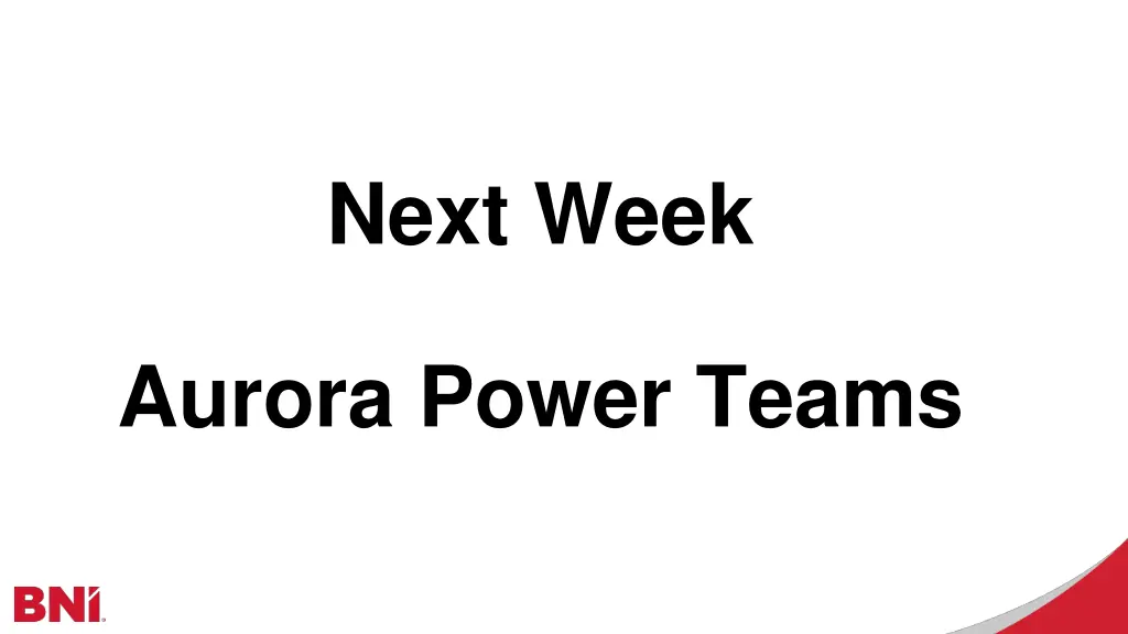next week