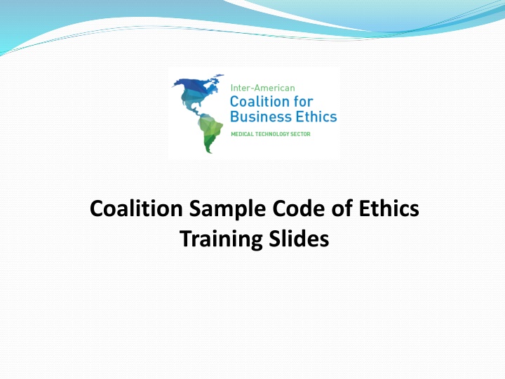 coalition sample code of ethics training slides