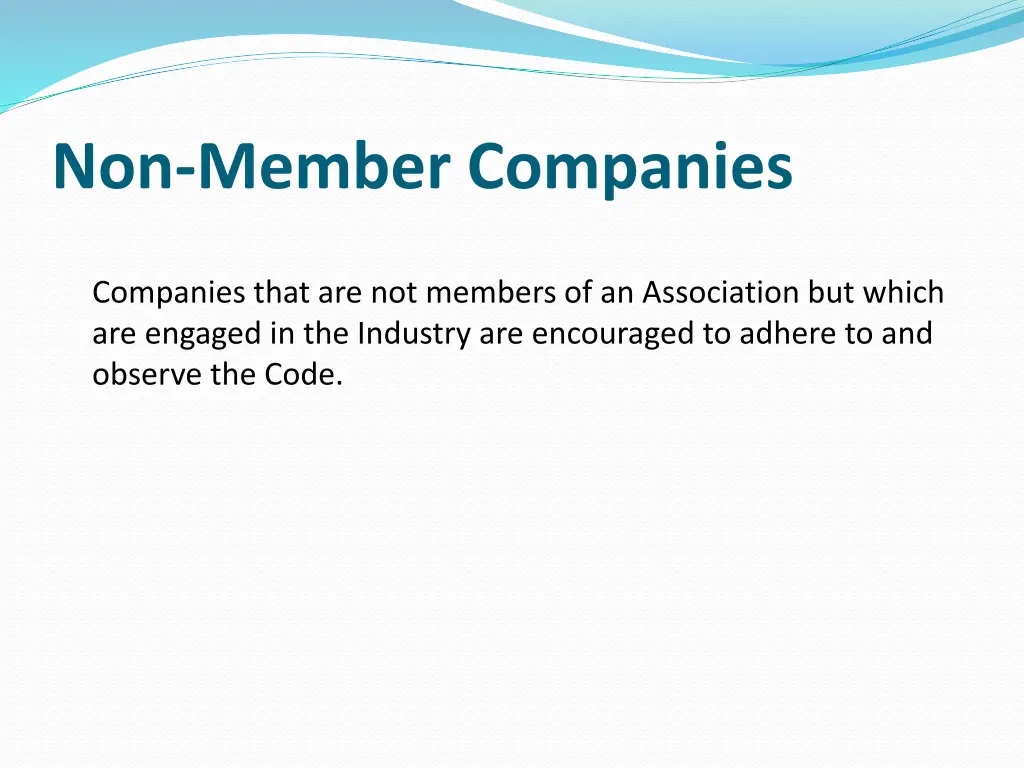 non member companies
