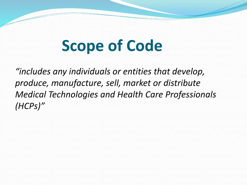 scope of code