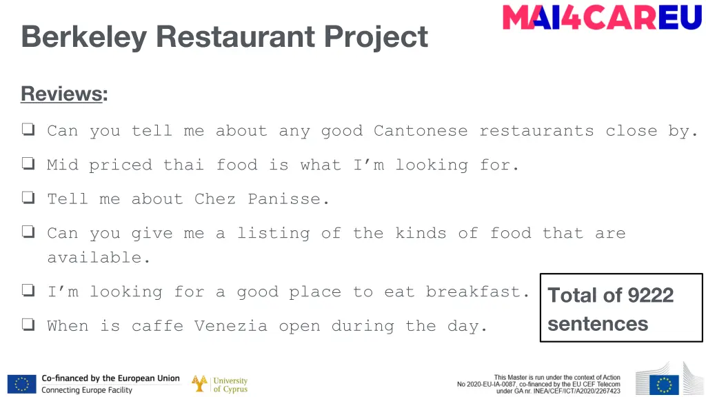 berkeley restaurant project