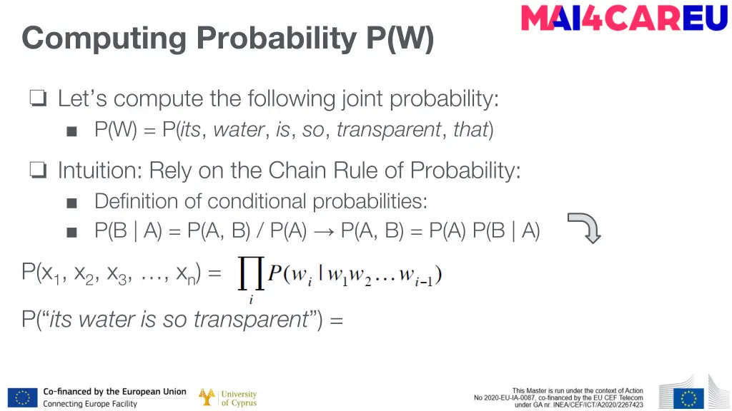 computing probability p w 2