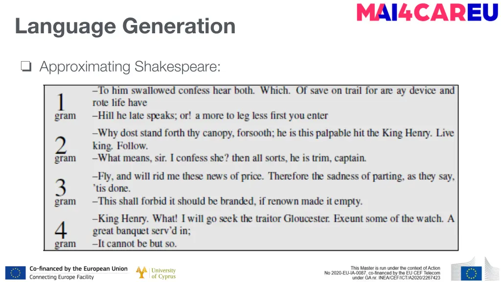 language generation