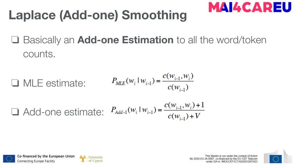 laplace add one smoothing