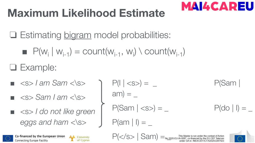 maximum likelihood estimate