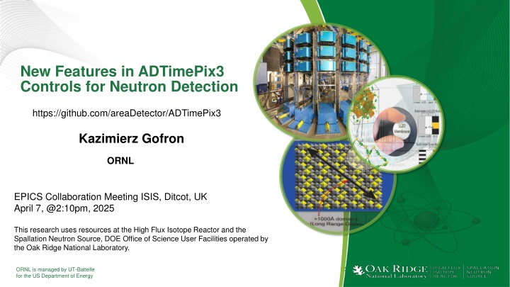 new features in adtimepix3 controls for neutron