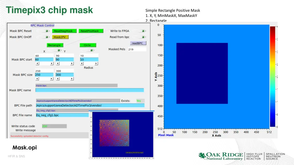 timepix3 chip mask 1