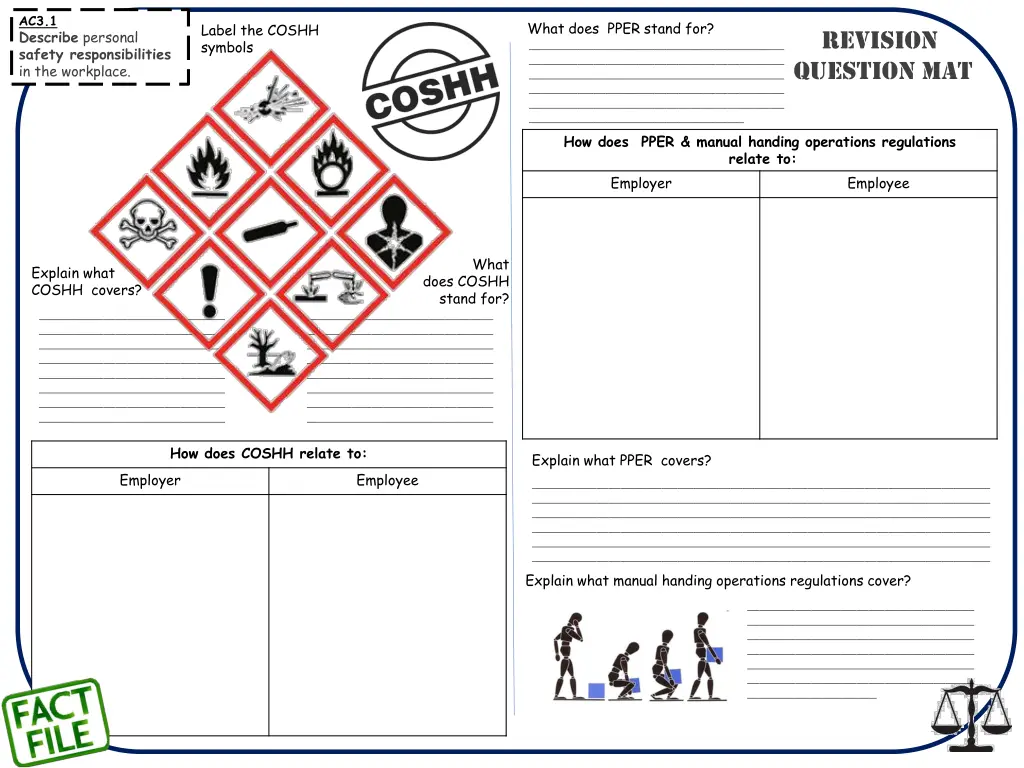 ac3 1 describe personal safety responsibilities 1