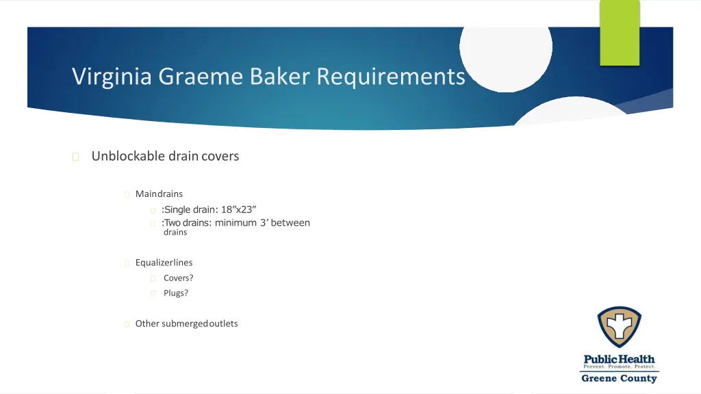 virginia graeme baker requirements 2