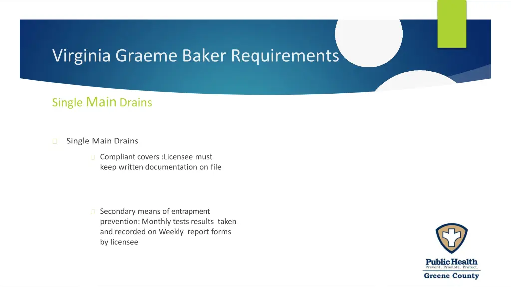 virginia graeme baker requirements 6
