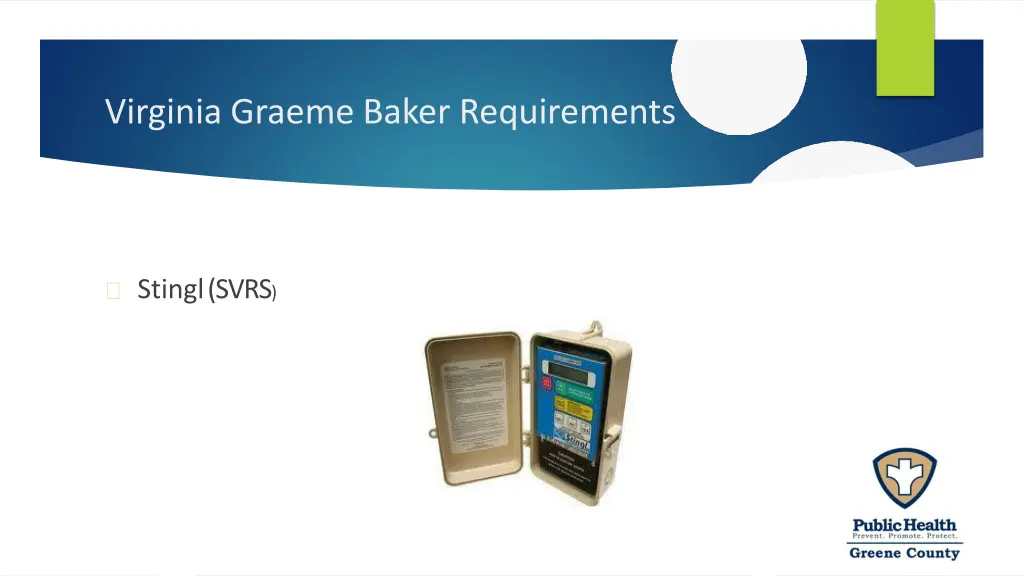 virginia graeme baker requirements 9