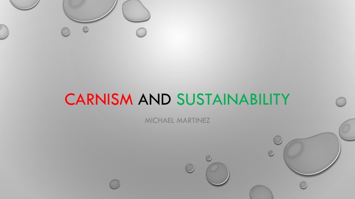 carnism and sustainability