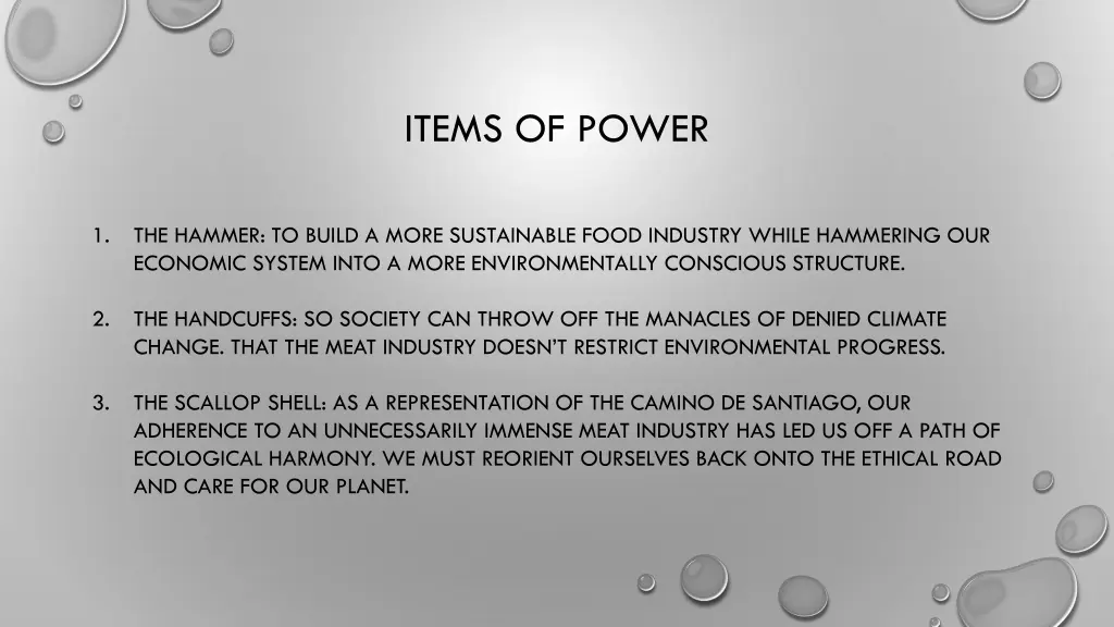items of power