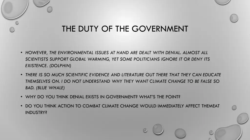 the duty of the government