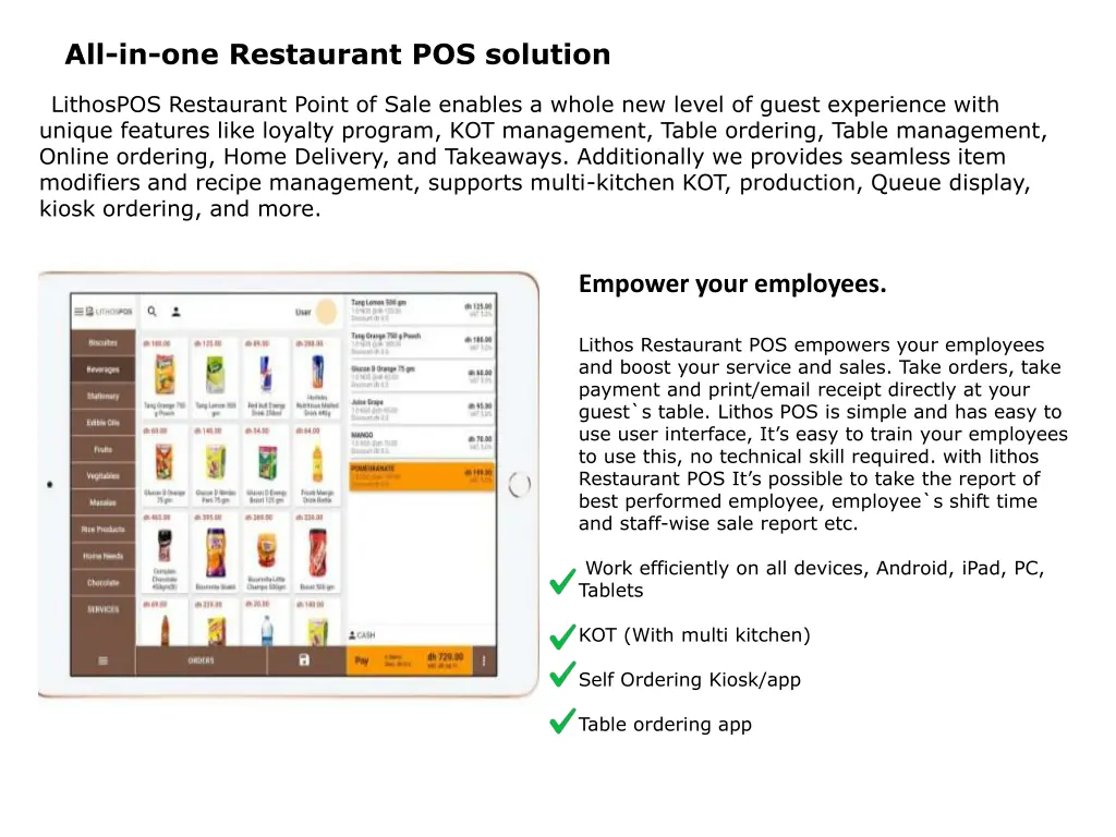 all in one restaurant pos solution