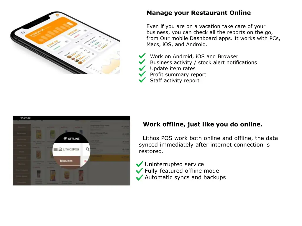 manage your restaurant online
