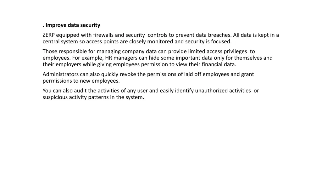 improve data security