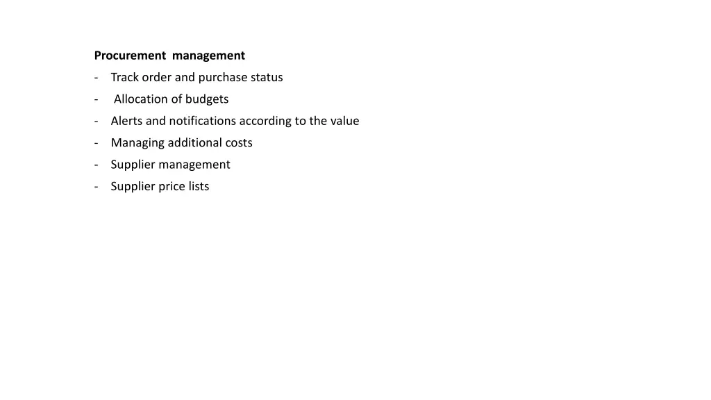 procurement management