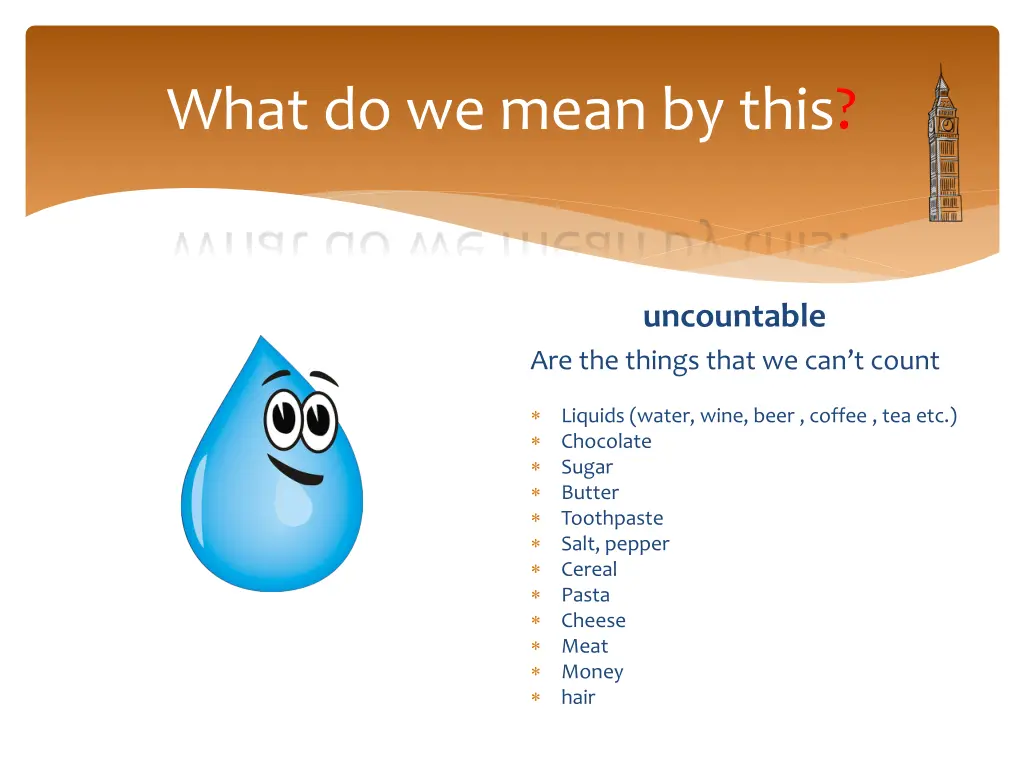 what do we mean by this 1