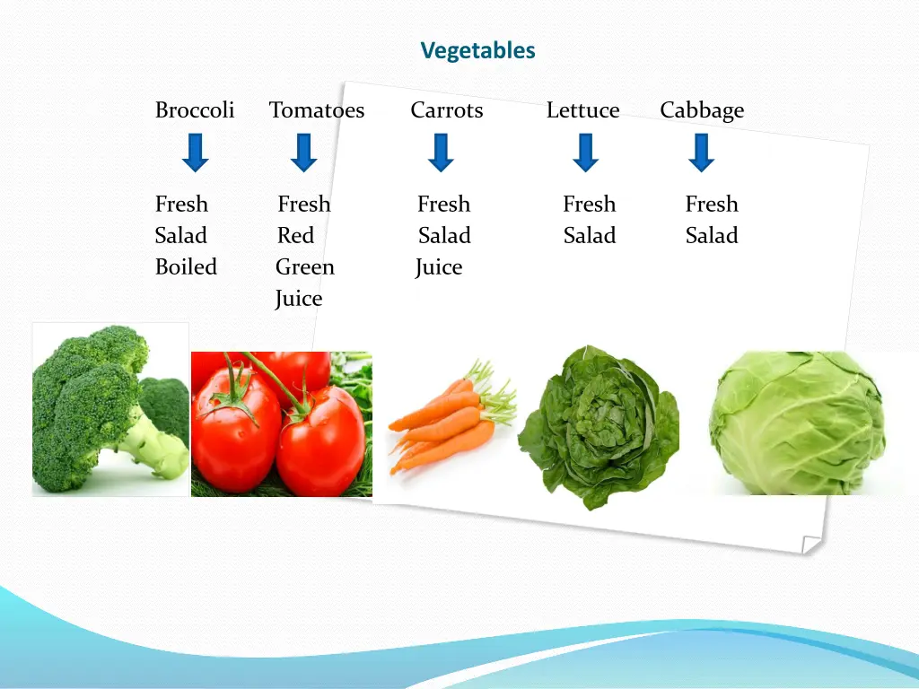 vegetables