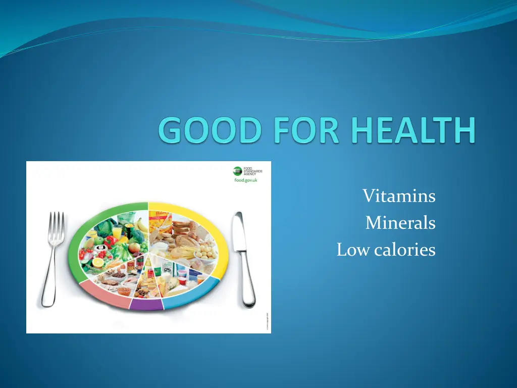 vitamins minerals low calories