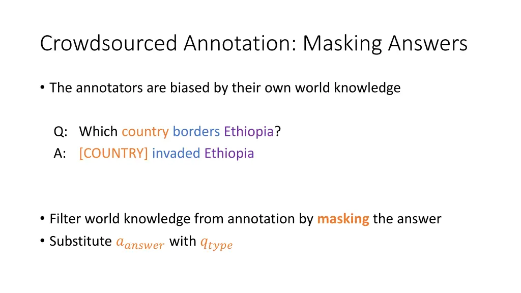 crowdsourced annotation masking answers 5