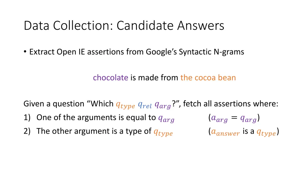 data collection candidate answers 2