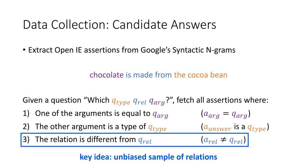 data collection candidate answers 4