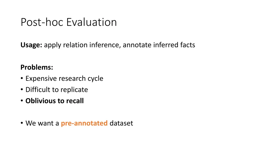 post hoc evaluation 2