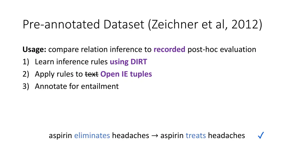 pre annotated dataset zeichner et al 2012