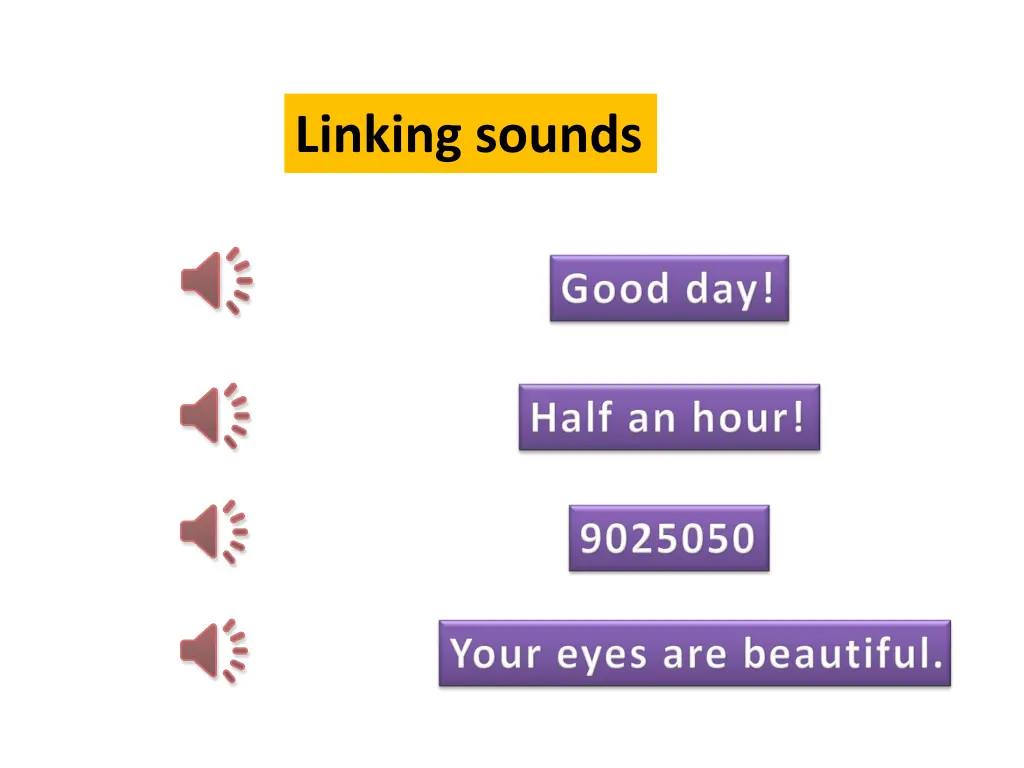 linking sounds