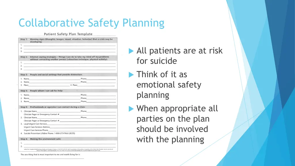 collaborative safety planning