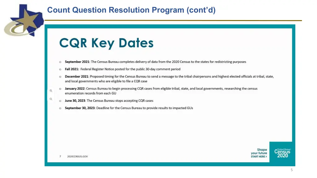 count question resolution program cont d 2