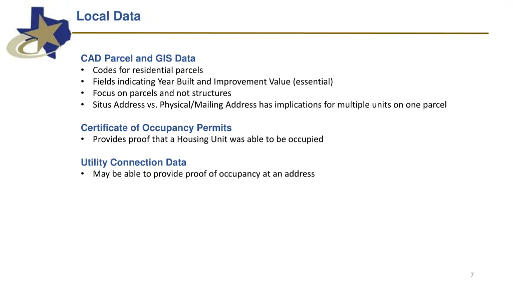 local data