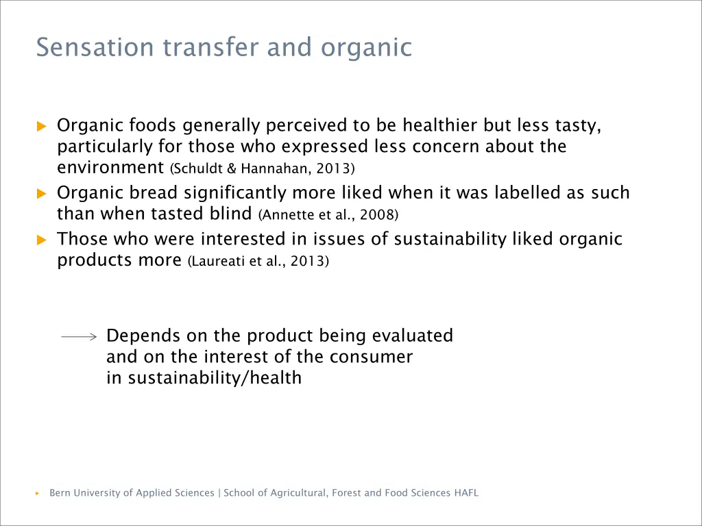 sensation transfer and organic