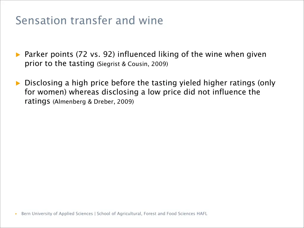 sensation transfer and wine