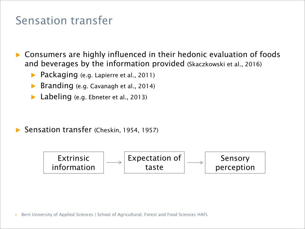sensation transfer