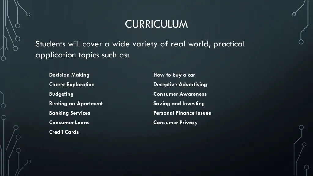 curriculum
