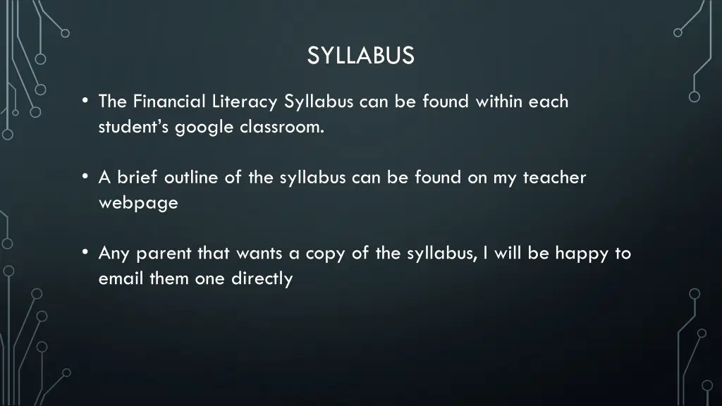 syllabus