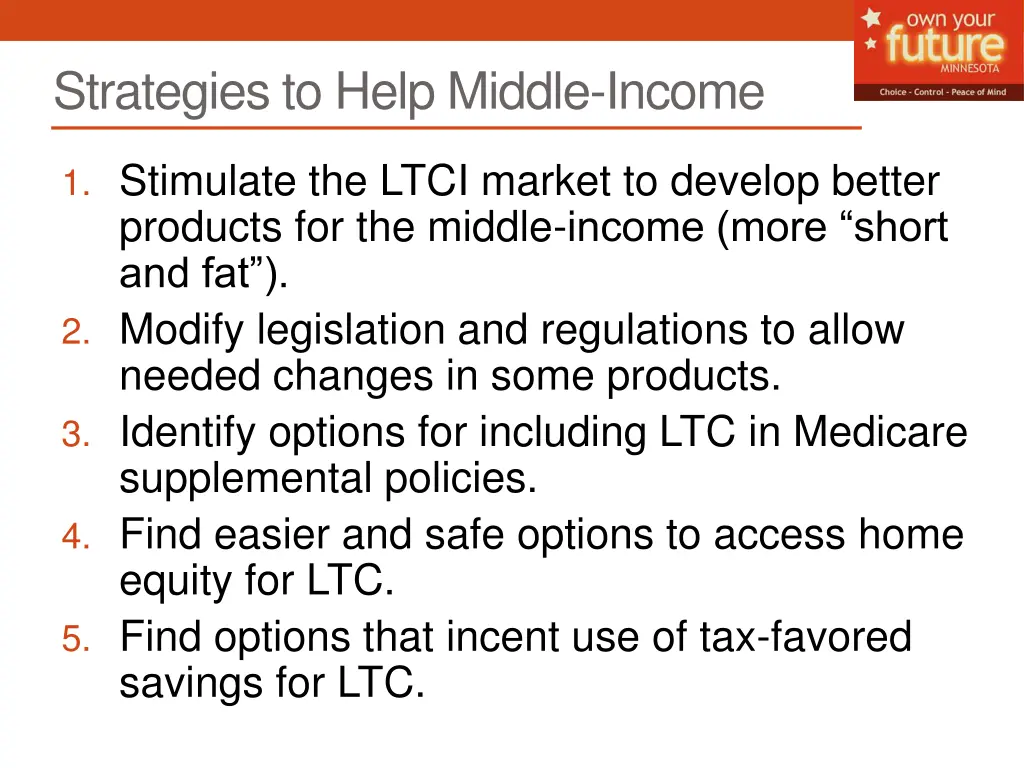 strategies to help middle income