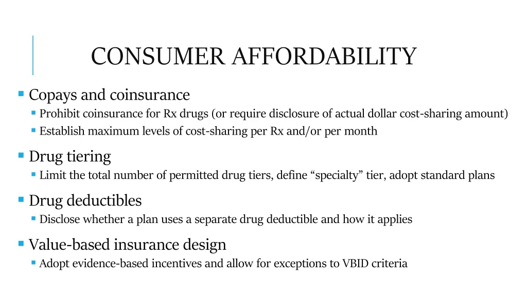 consumer affordability